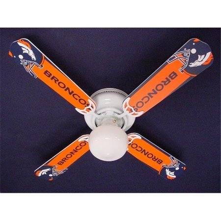 CEILING FAN DESIGNERS Ceiling Fan Designers 42FAN-NFL-DEN NFL Denver Broncos Football Ceiling Fan 42 In. 42FAN-NFL-DEN